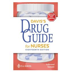 Davis's Drug Guide for Nurses Eighteenth Edition, e-books, Digital Product, Instant Download Now