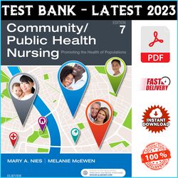 Test Bank for Community Public Health Nursing 7th Edition Mary A. Nies, Melanie McEwen - PDF