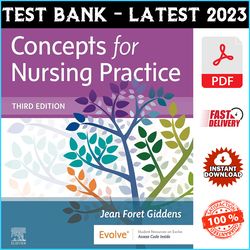 Test Bank for Concepts for Nursing Practice 3rd Edition by Jean Foret Giddens - PDF