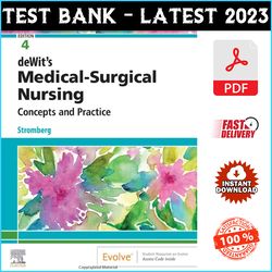 Test Bank for Dewit's Medical Surgical Nursing Concepts and Practice 4th Edition by Stromberg - PDF