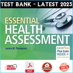 Test Bank for Essential Health Assessment, 1st edition Thompson - PDF