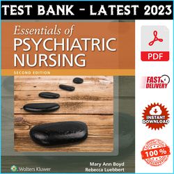 Test Bank for Essentials of Psychiatric Nursing 2nd Edition by Boyd - PDF