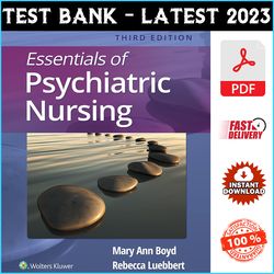 Test bank Essentials of Psychiatric Nursing 3rd Edition - PDF