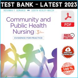 Test Bank Community & Public Health Nursing: Evidence for Practice 3rd Edition by Rosanna DeMarco Latest 2024 - PDF