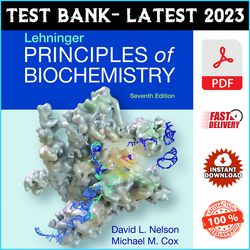 Test Bank for Lehninger Principles of Biochemistry, 7th Edition Nelson - PDF
