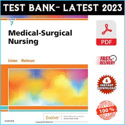 Test Bank for Medical-Surgical Nursing 7th Edition by Linton - PDF