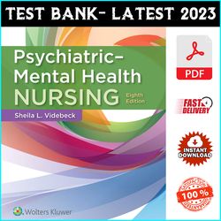 Test Bank for Psychiatric-Mental Health Nursing 8th Edition by Sheila L.Videbeck - PDF