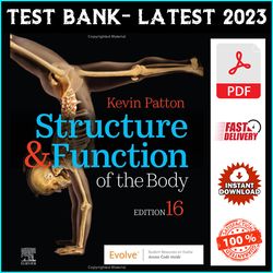Test Bank for Structure & Function of the Body 16th Edition Kevin T. Patton - PDF
