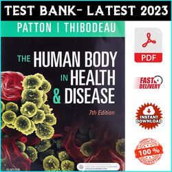 Test Bank for The Human Body in Health & Disease 7th Edition by Kevin T. Patton - PDF