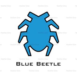 Avengers Superhero Blue Beetle Logo SVG