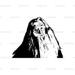 Professor Albus Dumbledore Harry Potter Movie SVG Vector Cut File