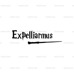 Expelliarmus Harry Potter Magic Wand SVG Vector Clipart