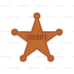 Sheriff Star Disney Cartoon Toy Story Badge SVG