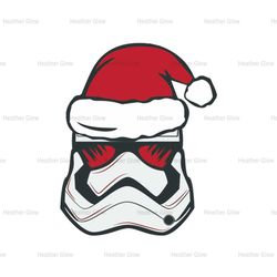 Santa Hat Stormtrooper Star Wars Movie Design SVG