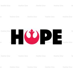 Hope Rebel Alliance Symbol Star Wars Movie SVG