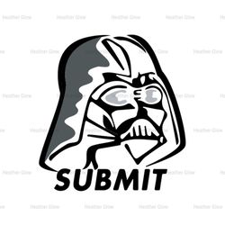 Submit Star Wars Darth Vader Silver Head Silhouette SVG