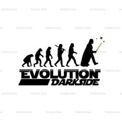Evolution Of The Dark Side Funny Star Wars Design SVG