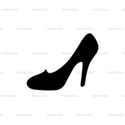 Cinderella Glass Slipper Silhouette Vector SVG