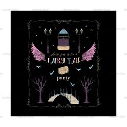 Please Join Us For A Fairy Tale Party Disney Invitation Card SVG
