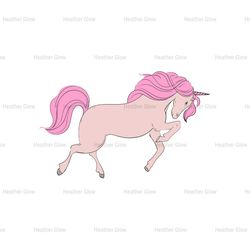 Disney Pink Fairy Unicorn Cinderella Cartoon Vector SVG