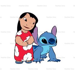 Lilo & Alien Dog Stitch Disney Cartoon SVG