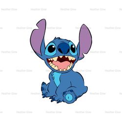 Cute Smiley Face Alien Dog Stitch Disney SVG
