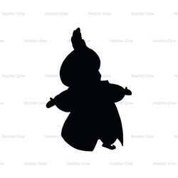 Disney Aladdin The Sultan King Silhouette Vector SVG
