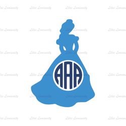Disney Princess Monogram SVG Silhouette