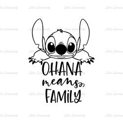 Ohana Means Family Lilo & Stitch SVG