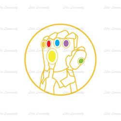 Marvel Avengers Infinity War Infinity Gauntlet SVG