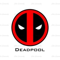 Avengers Superhero Deadpool Logo SVG