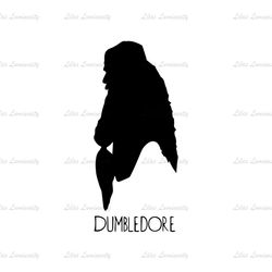 Harry Potter Series Film Albus Percival Wulfric Brian Dumbledore SVG Silhouette