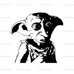Dobby The House Elf Harry Potter Movie SVG Silhouette Vector