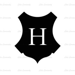 Hogwarts Wizarding School Logo Harry Potter Movie SVG Silhouette