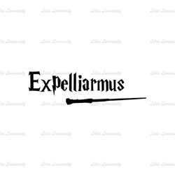Expelliarmus Harry Potter Magic Wand SVG Vector Clipart