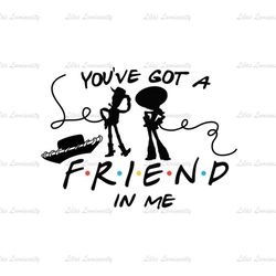 You Are Got A Friend In Me Pixar Cartoon Toy Story Woody Jessie SVG Silhouette