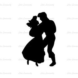 Prince Eric And Princess Ariel The Little Mermaid SVG Silhouette
