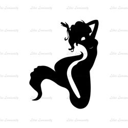 Little Beauty Princess Ariel Disney Silhouette SVG
