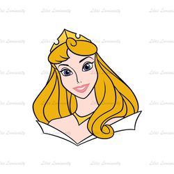 Smiley Face Princess Aurora Disney Sleeping Beauty SVG