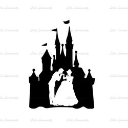 Disney Magic Kingdom Cinderella Cartoon Silhouette SVG