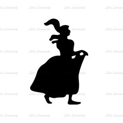 Anastasia Tremaine Cinderella Disney Cartoon Character Silhouette SVG