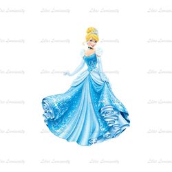 Princess Cinderella Twinkling Dress Disney Transparent PNG