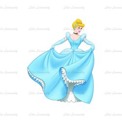 Princess Cinderella Disney Cartoon Character 3D PNG