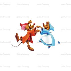 Dancing Cinderella Mice Jaq and Perla Disney Cartoon PNG