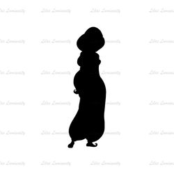 Disney Princess Jasmine Aladdin Vector Silhouette SVG