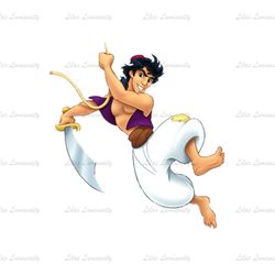 Aladdin Hanging on A Rope PNG Transparent File