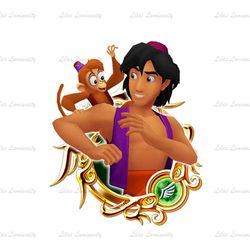 Aladdin Kingdom Aladdin and Abu Monkey Disney Cartoon PNG