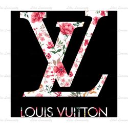 Louis Vuitton Red Flower Logo SVG, Louis Vuitton Logo SVG, Louis SVG, Logo SVG, Fashion Logo SVG, Brand Logo110