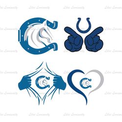 Indianapolis Colts Horseshoe Mascot Logo SVG, Sport SVG, Football Team Logo Svg, Png Sublimation