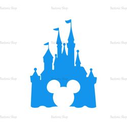 Mickey Mouse Magic Kingdom Blue SVG